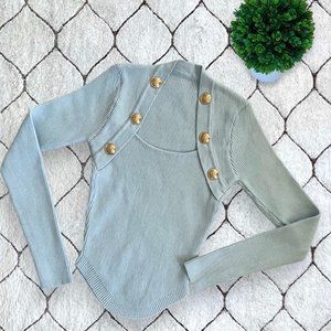 DAIMARAN Lincoln Sweater Long Sleeve Light Blue  Size S
